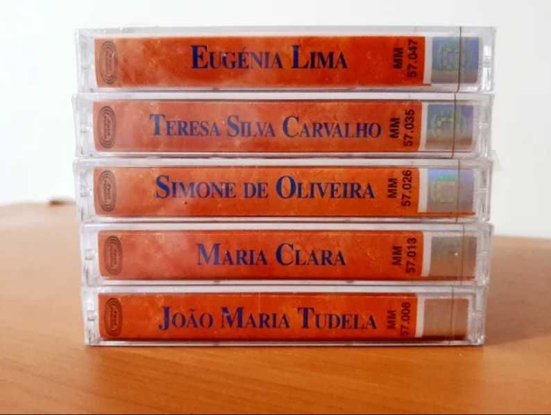 Conjunto 5 Cassetes de Áudio Musica Portuguesa