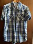 Camisa Xadrez Azul Tamanho XL