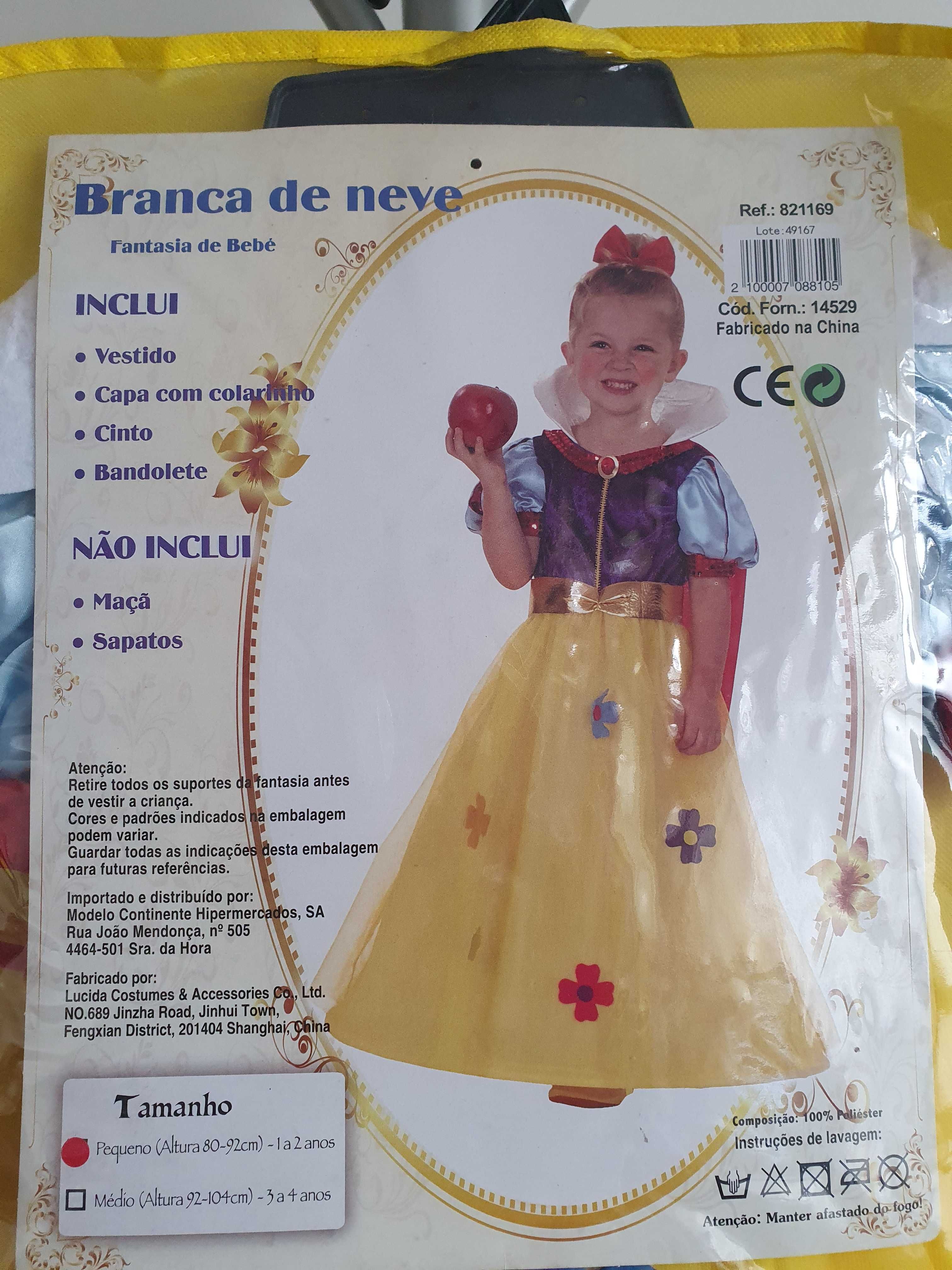 Dois Fatos de carnaval Branca de Neve