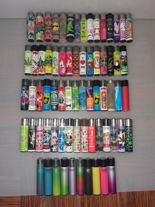 Colecção de 70 Isqueiros Clipper Grandes