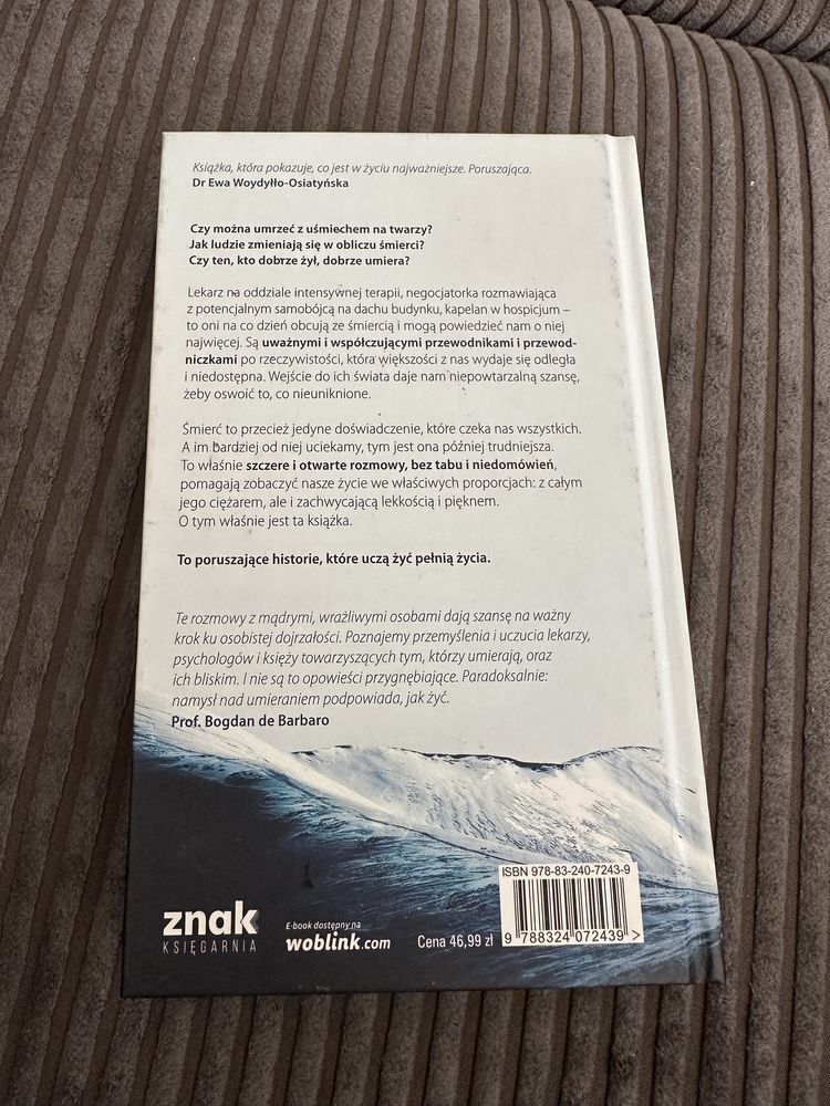 Ksiazka Nad zycie . Czego ucza nas umierajacy  M.Mazurek , W.Harpula