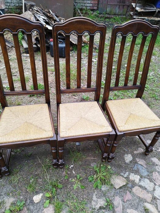 Solidne krzesła 8 sztuk