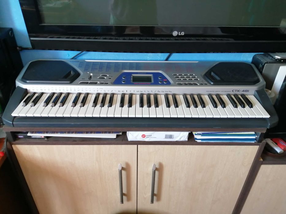 Keyboard Casio CTK-481, organy, klawisze.