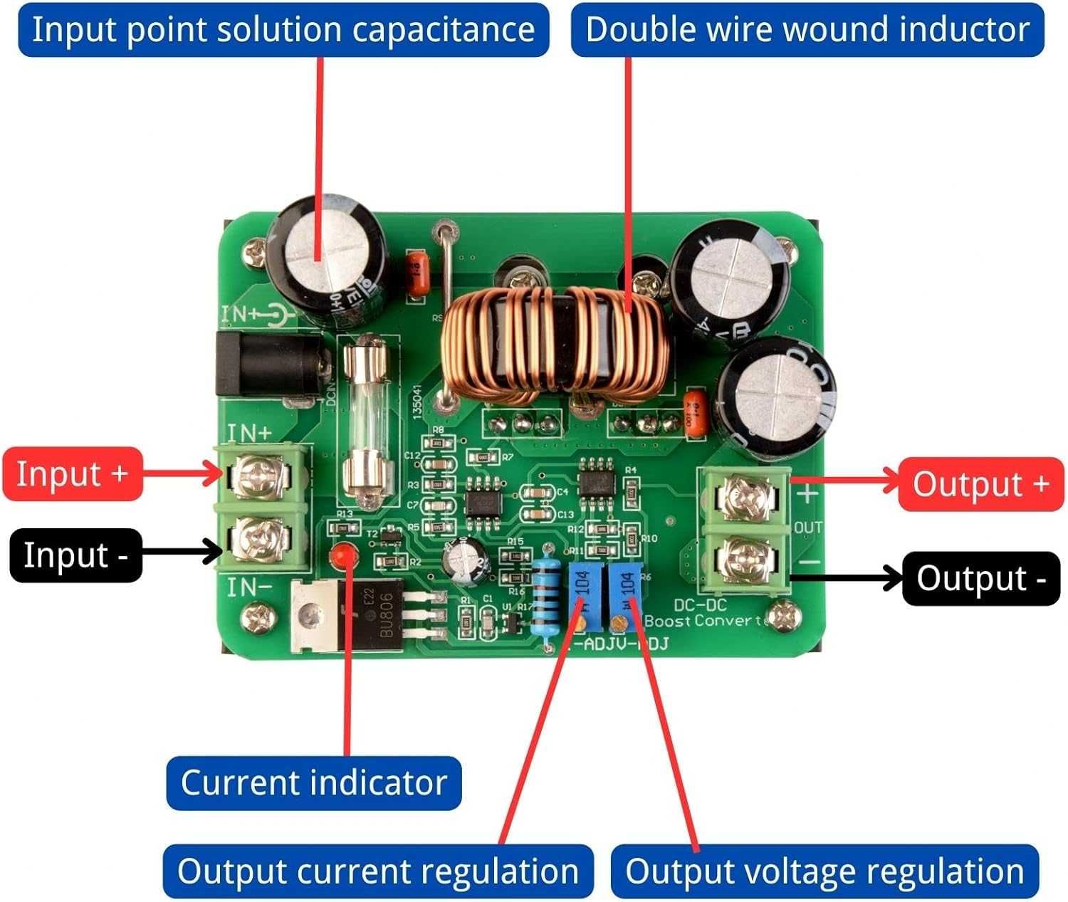 Przetwornica Konwerter DC-DC 10-60V  12-80V 600W Boost Moduł zasilania