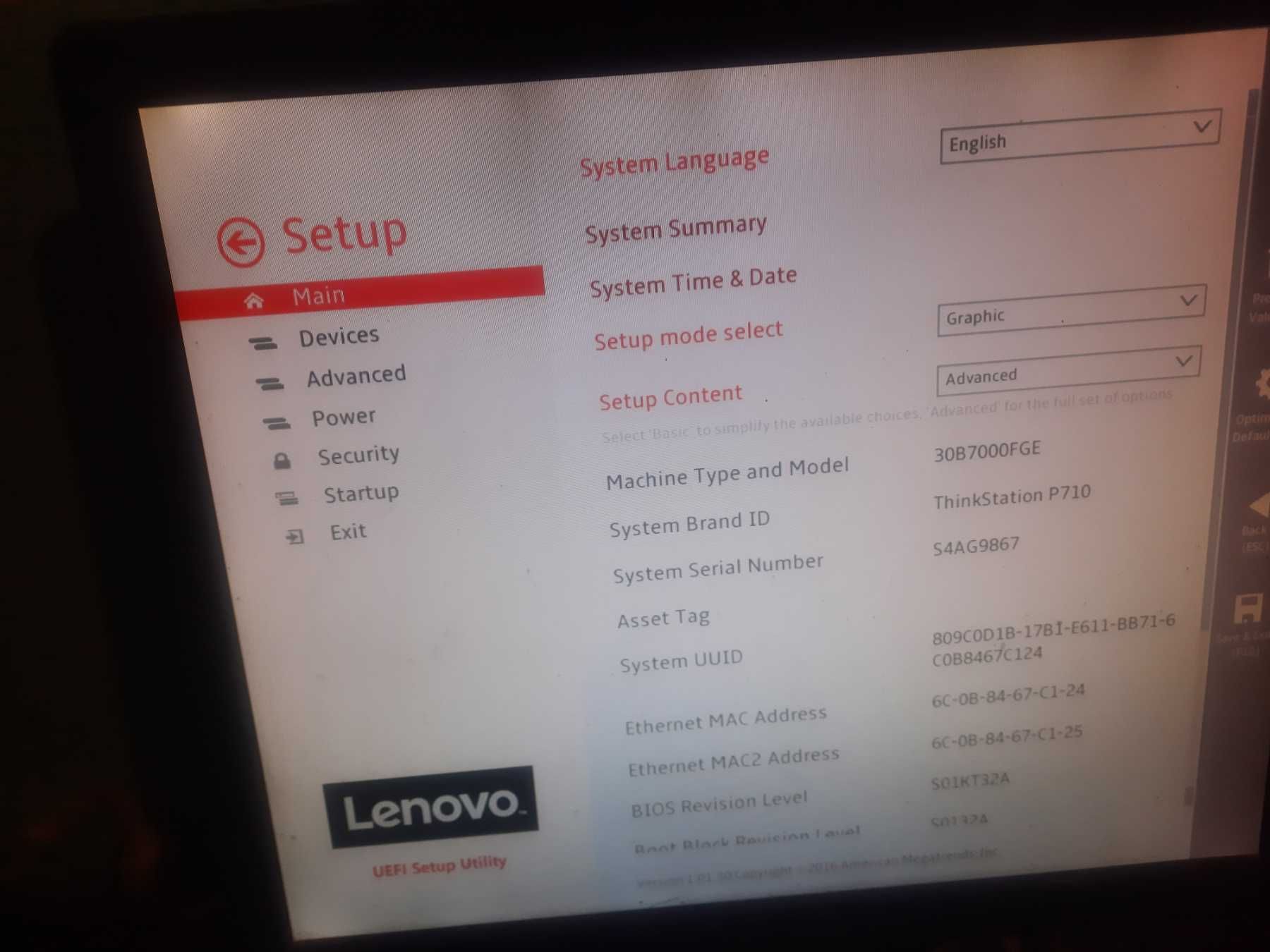 Lenovo ThinkStation P710 Workstation s2011