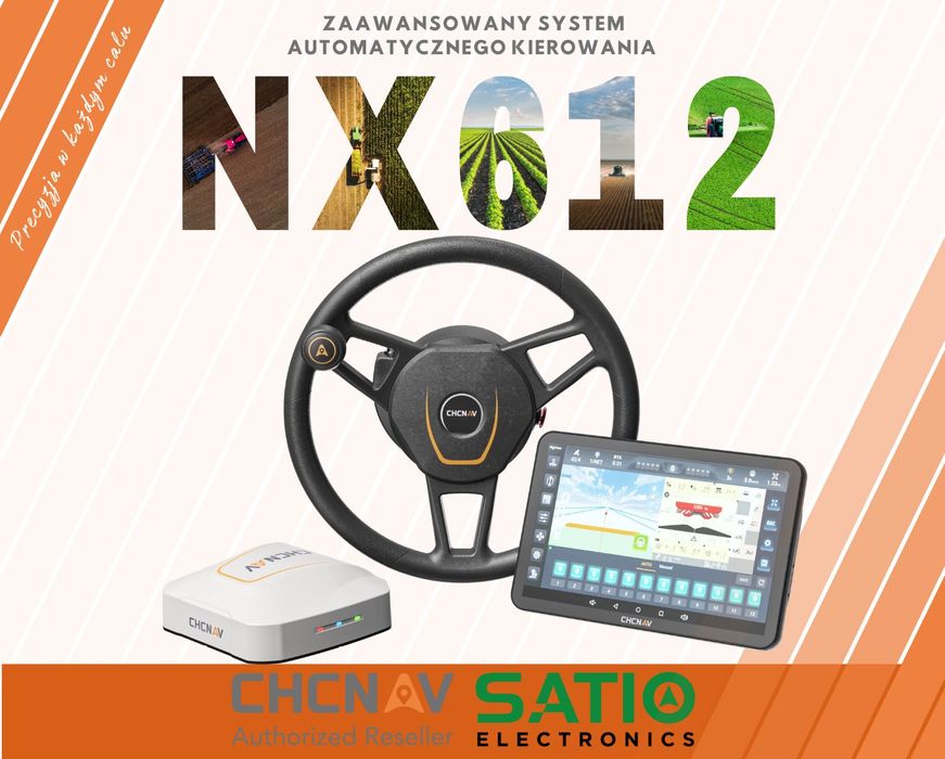 Nawigacja rolnicza NX612 CHCNAV | PRECYZJA 2,5 cm | ISOBUS