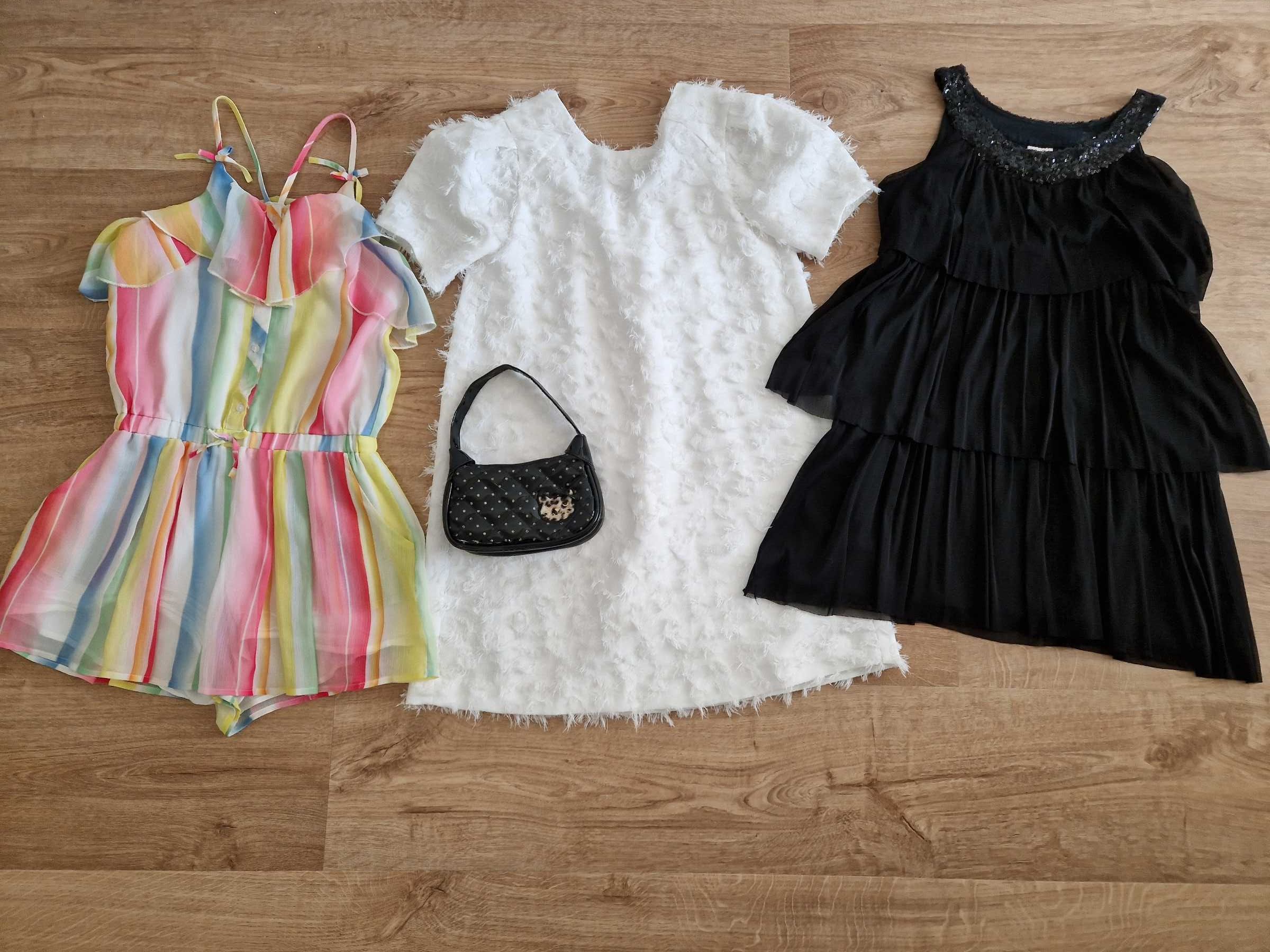 2 Vestidos e macacão + malinha (10-12 anos)