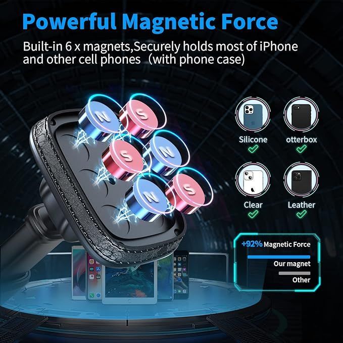 magnetyczny uchwyt na telefon do samochodu