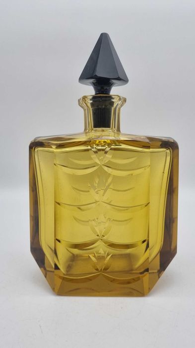 Karafka kryształowa Art Deco szkło kolorowe Design