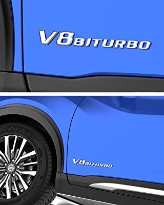 Z693 Letras Emblema Símbolo Mercedes Benz AMG V8 biturbo