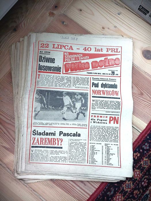 Tygodnik Piłka Nożna - 29 x gazeta 1984 rok