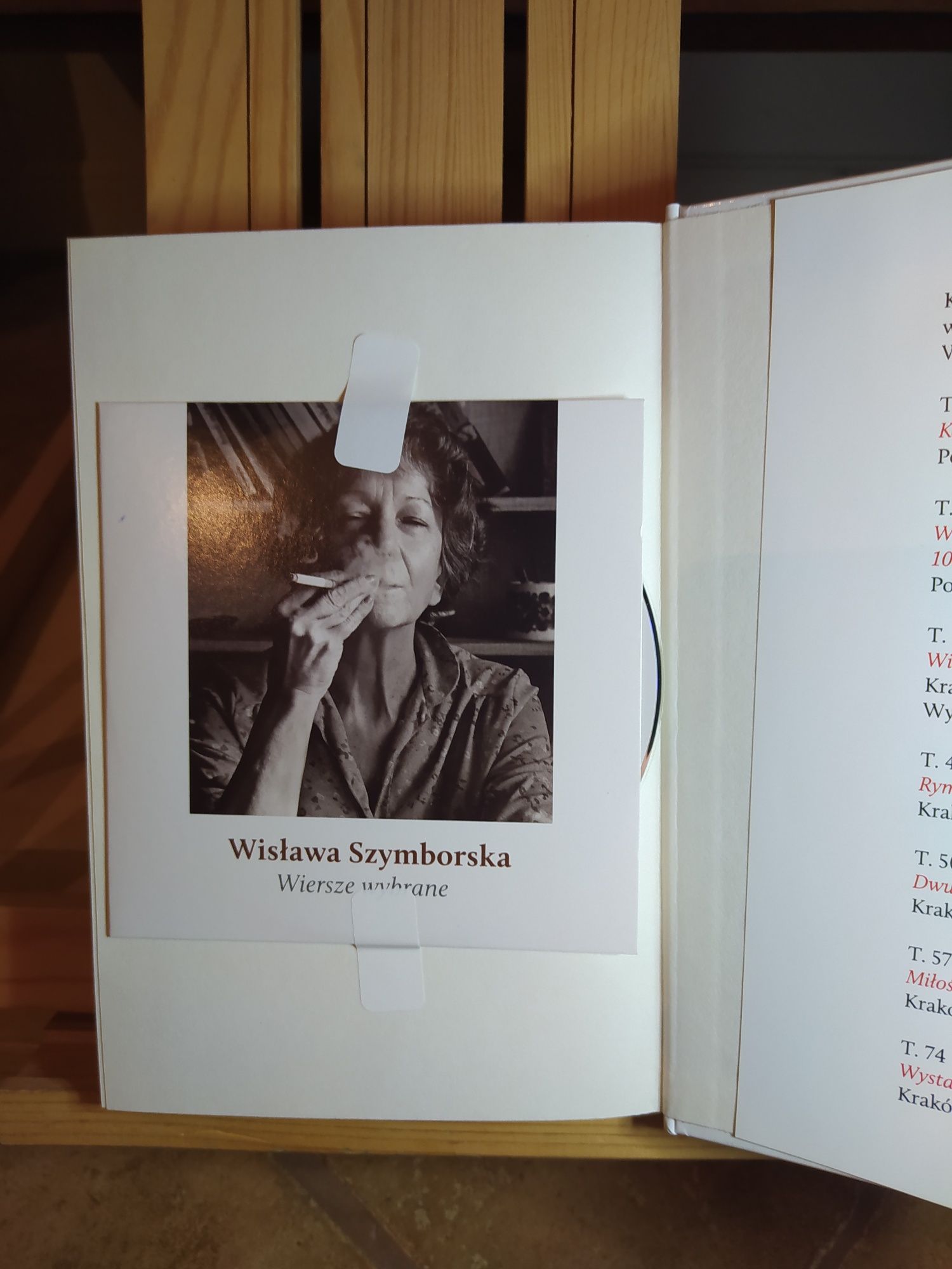 Wiersze wybrane plus CD. Wisława Szymborska (bardzo ładna)