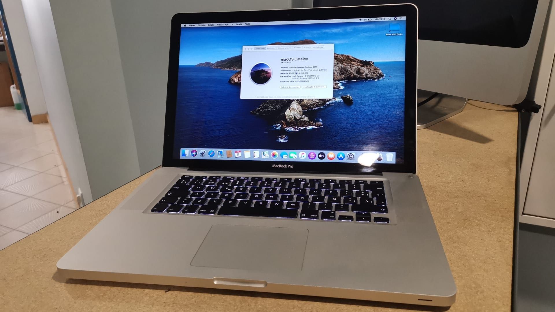 Portatil Apple Macbook pro i7 16gigas ram ssd 1tb super rápido