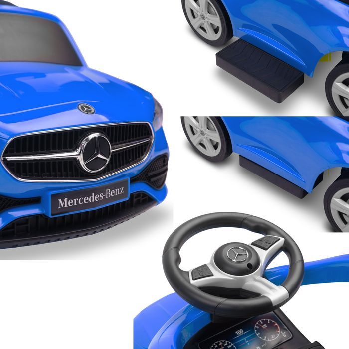 Jeździk Mercedes C-Class niebieski samochód dla dzieci auto