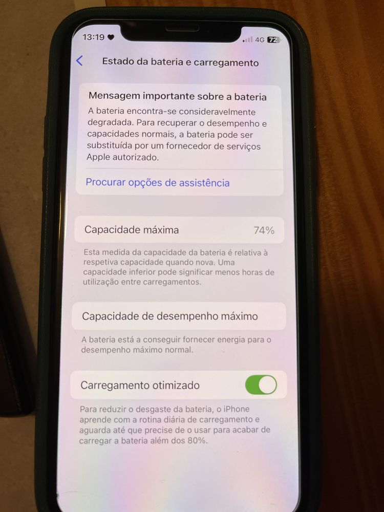 Iphone XS de 256 Gb dourado