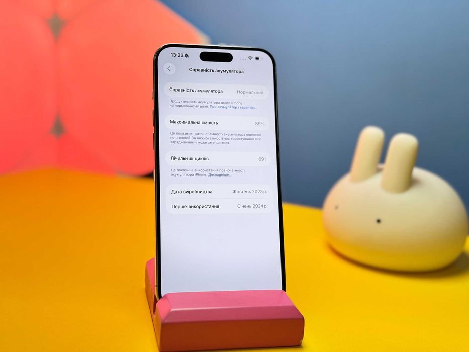 Смартфон Apple iPhone 15 Pro Max 256GB Natural(148888) Б/У З ГАРАНТІЄЮ