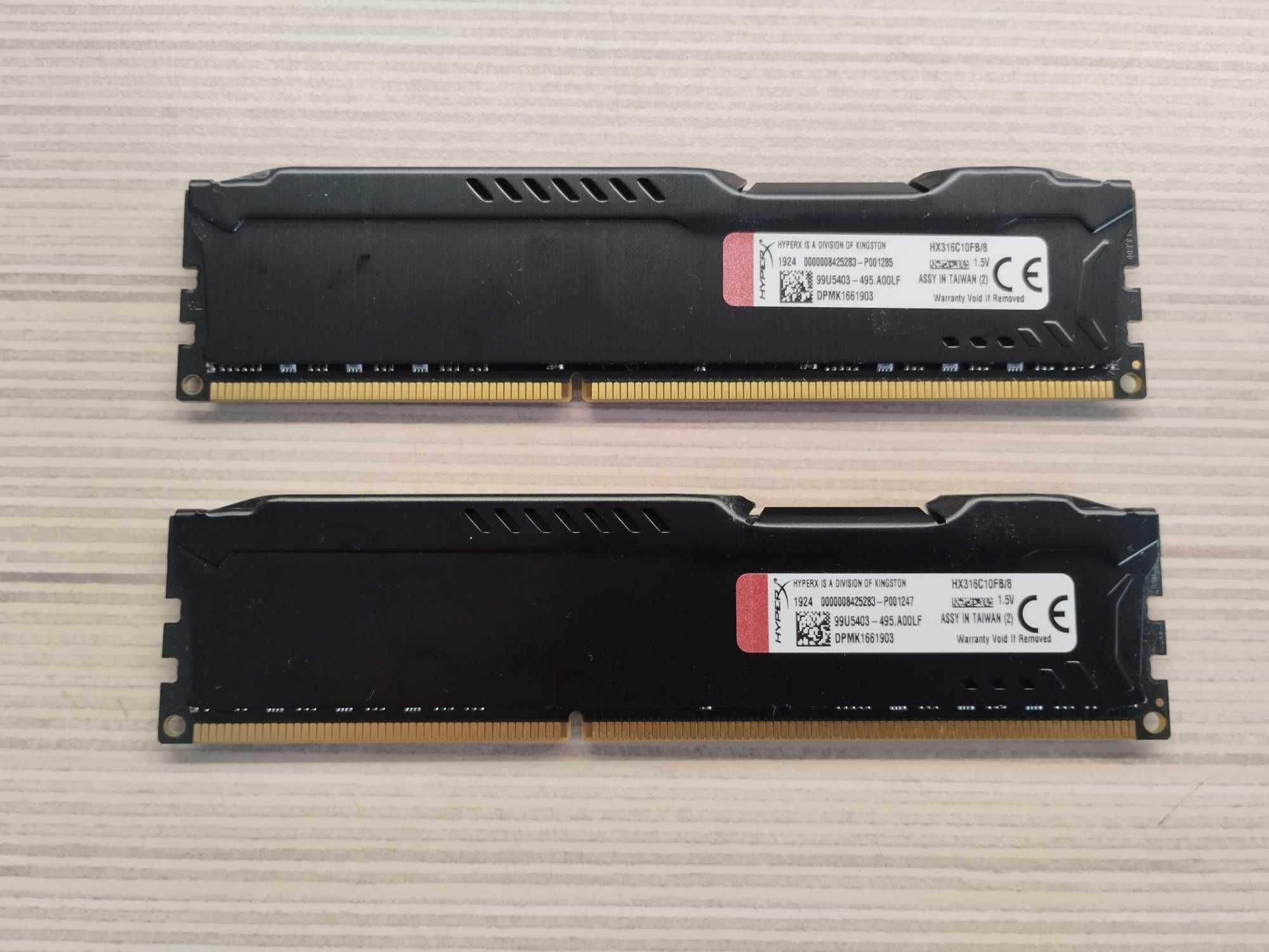 Pamięć RAM HyperX Fury 2x DDR3 8GB 1600MHz CL10 !!! Ideał !!!