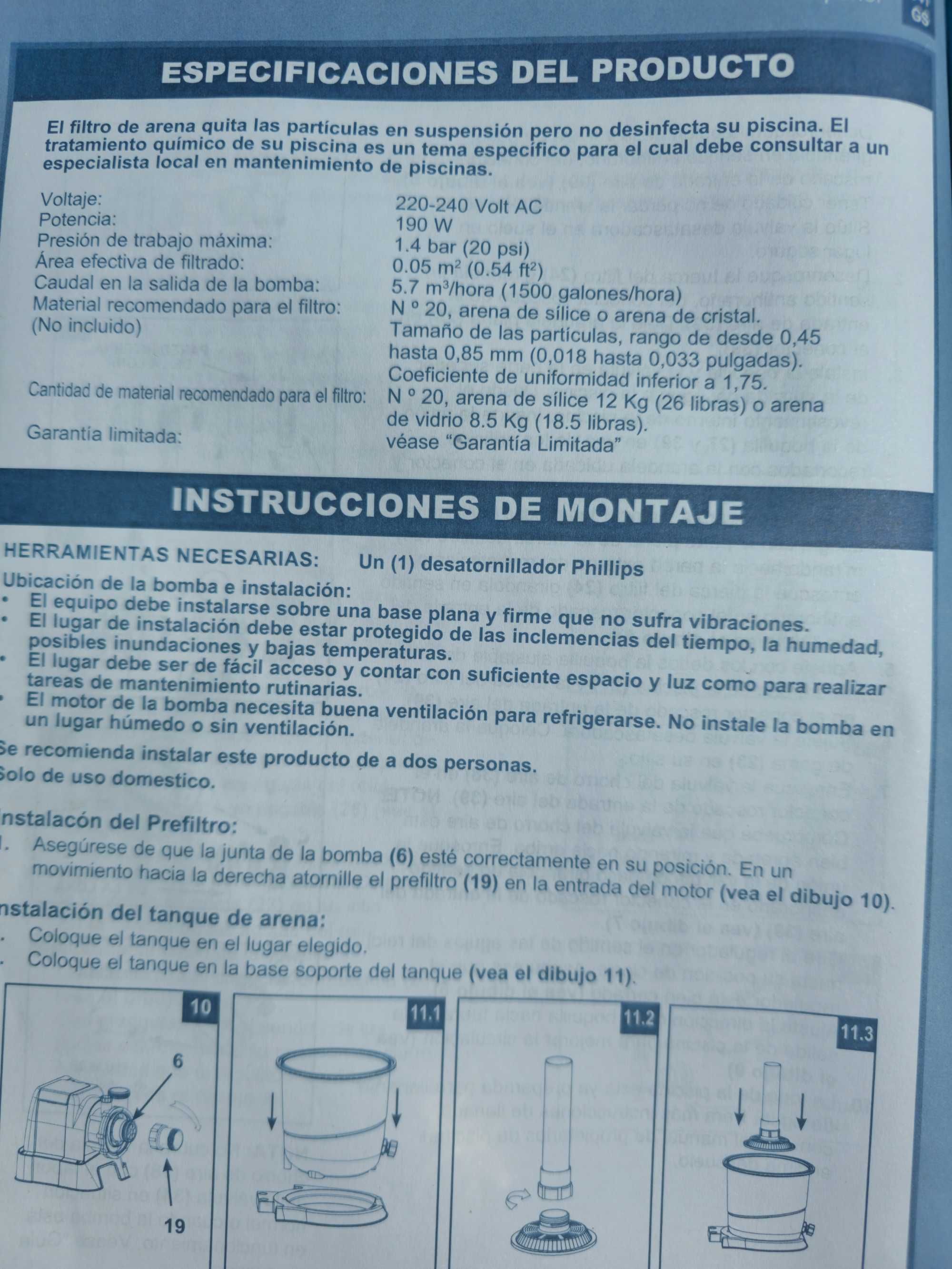 Filtro piscina e aquecedor solar