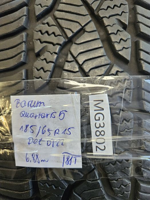[2szt] Barum 185/65 r15 Całoroczne /// 7mm!!! MONTAŻ