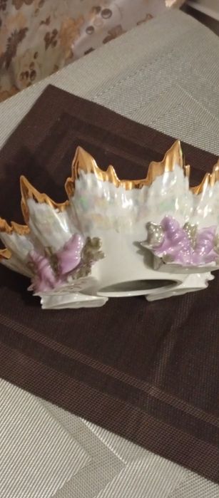 Конфетницы  Раковина.Коричневая с ручкой.