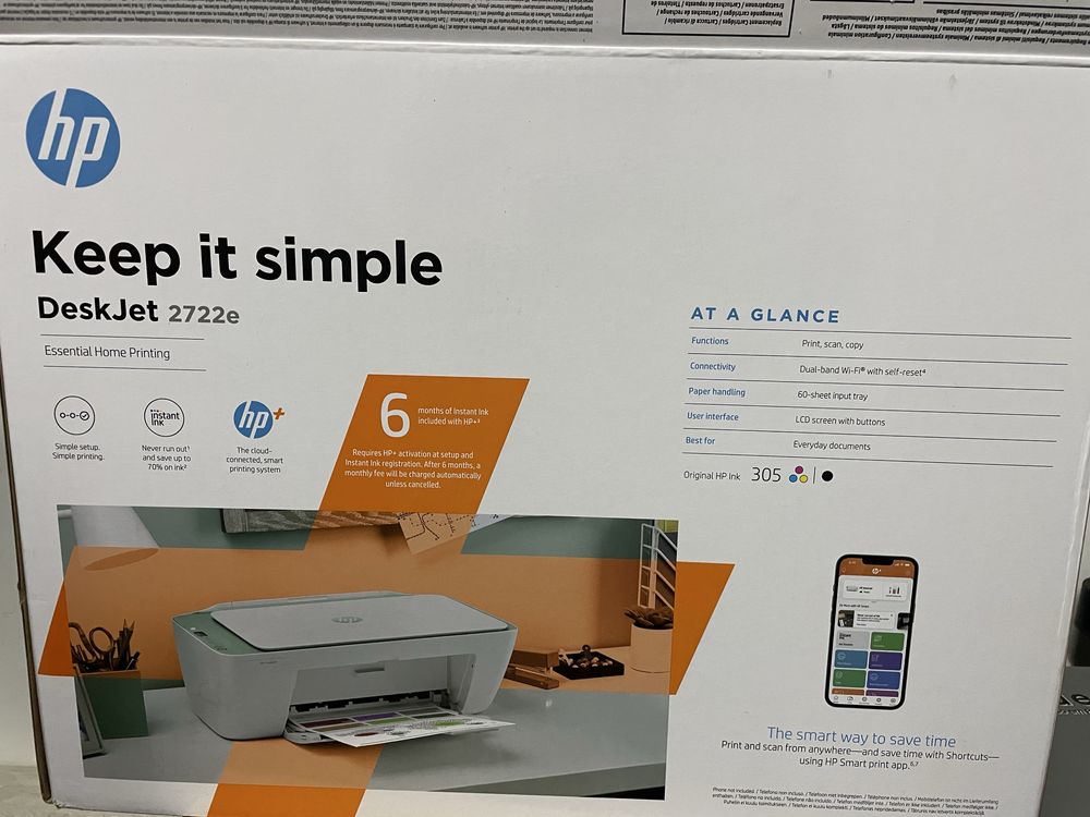 Impressora Multifunções HP Deskejet 2722e
