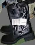 Nowe! SKÓRZANE buty kozaki botki bikery Z okuciami _ RESERVED PREMIIUM