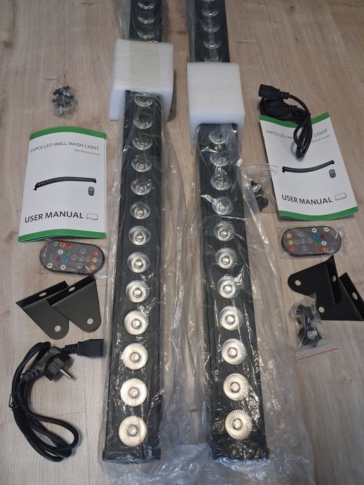 UKing LED DMX512 oświetlenie imprezowe 24x3W RGB Disco efekt świetlny