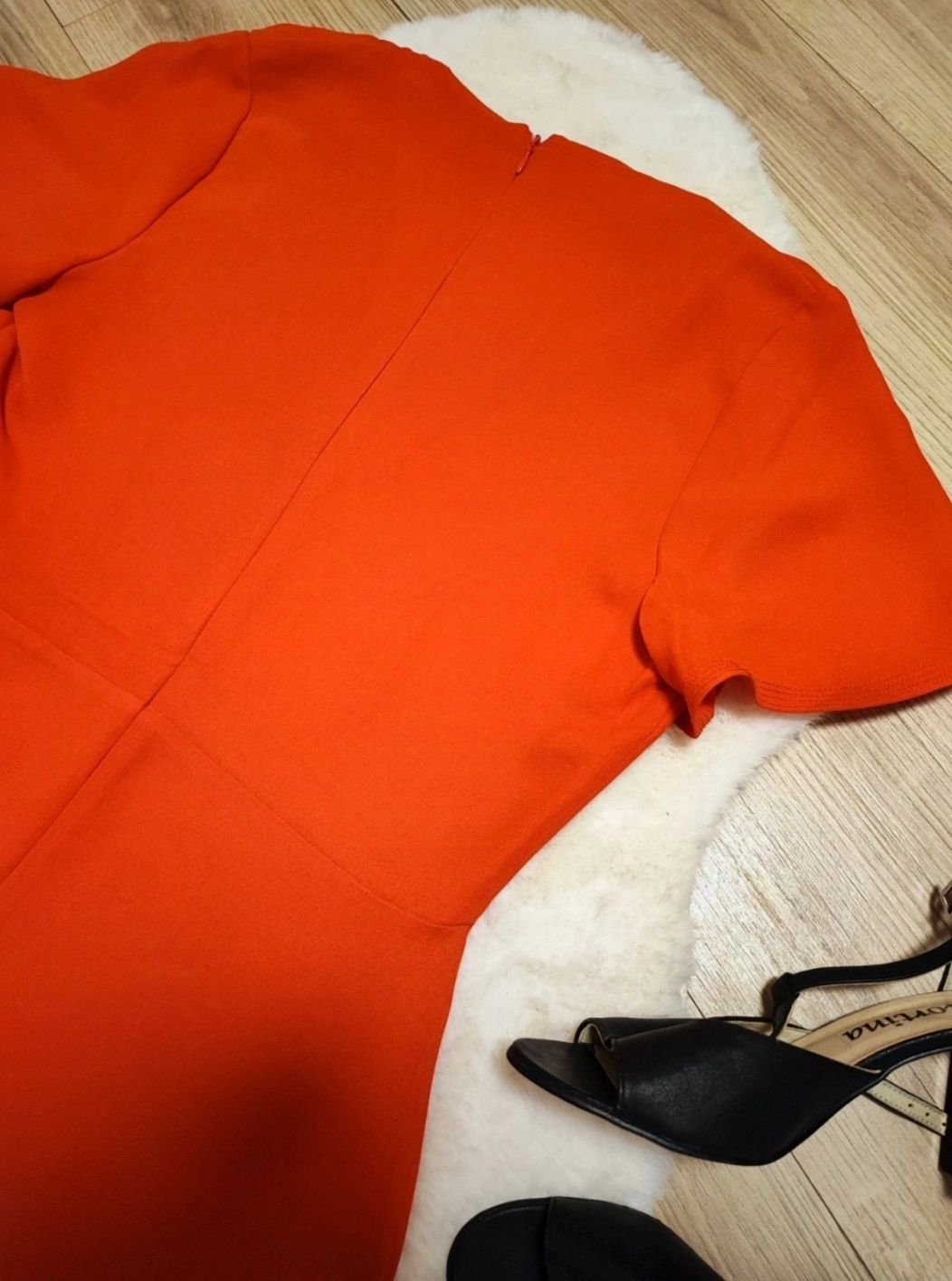 Elegancka rozkloszowana sukienka M 38 wesele chrzciny komunia old mone