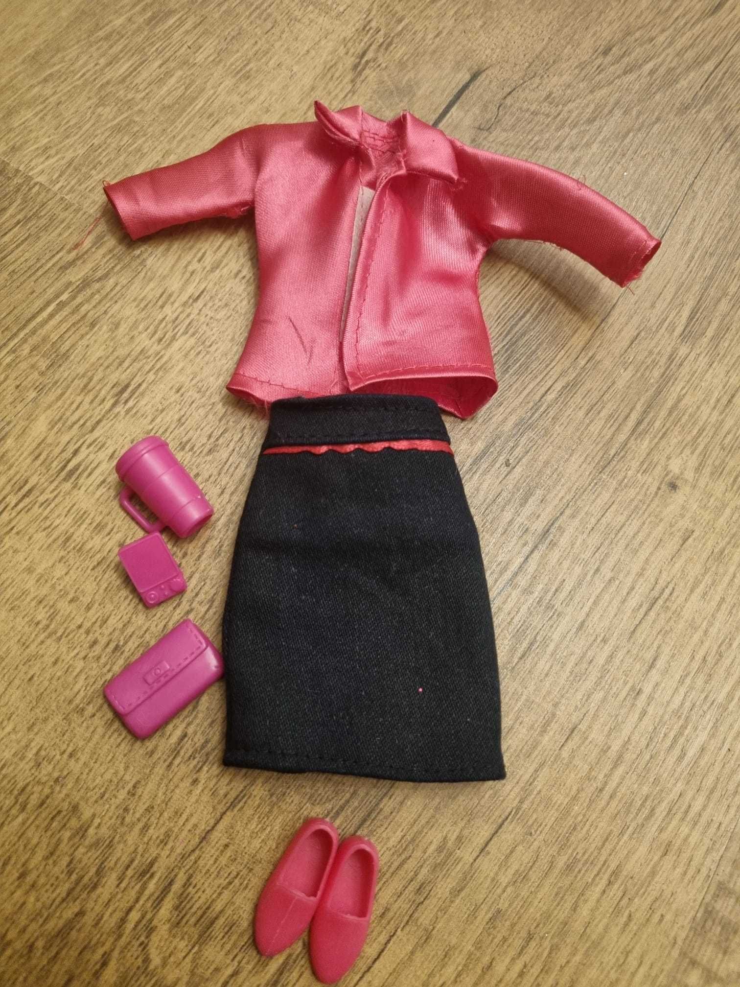 Ubranko dla lalki Barbie - garsonka ze spódniczką.