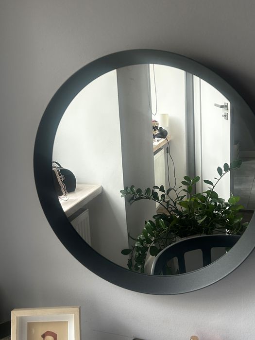 Lustro okrągłe czarne ikea