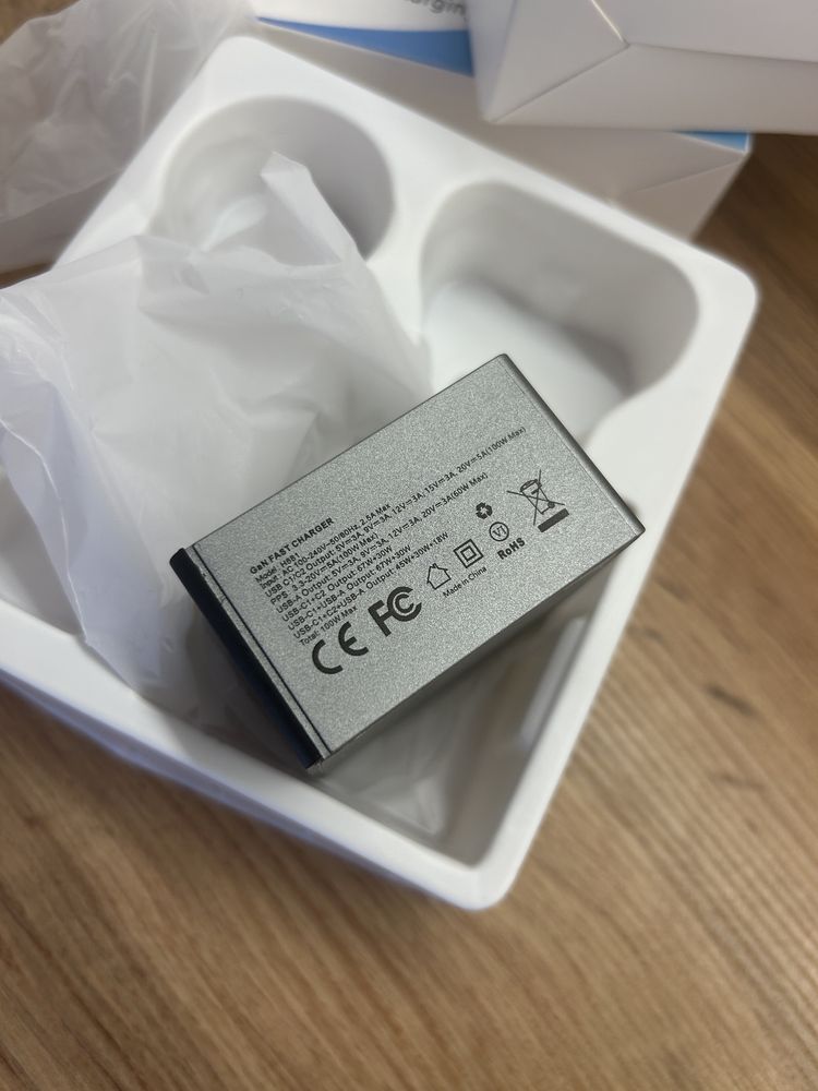 Блок живлення GaN Asometech 100W H811 pd телефону ноутбука type C