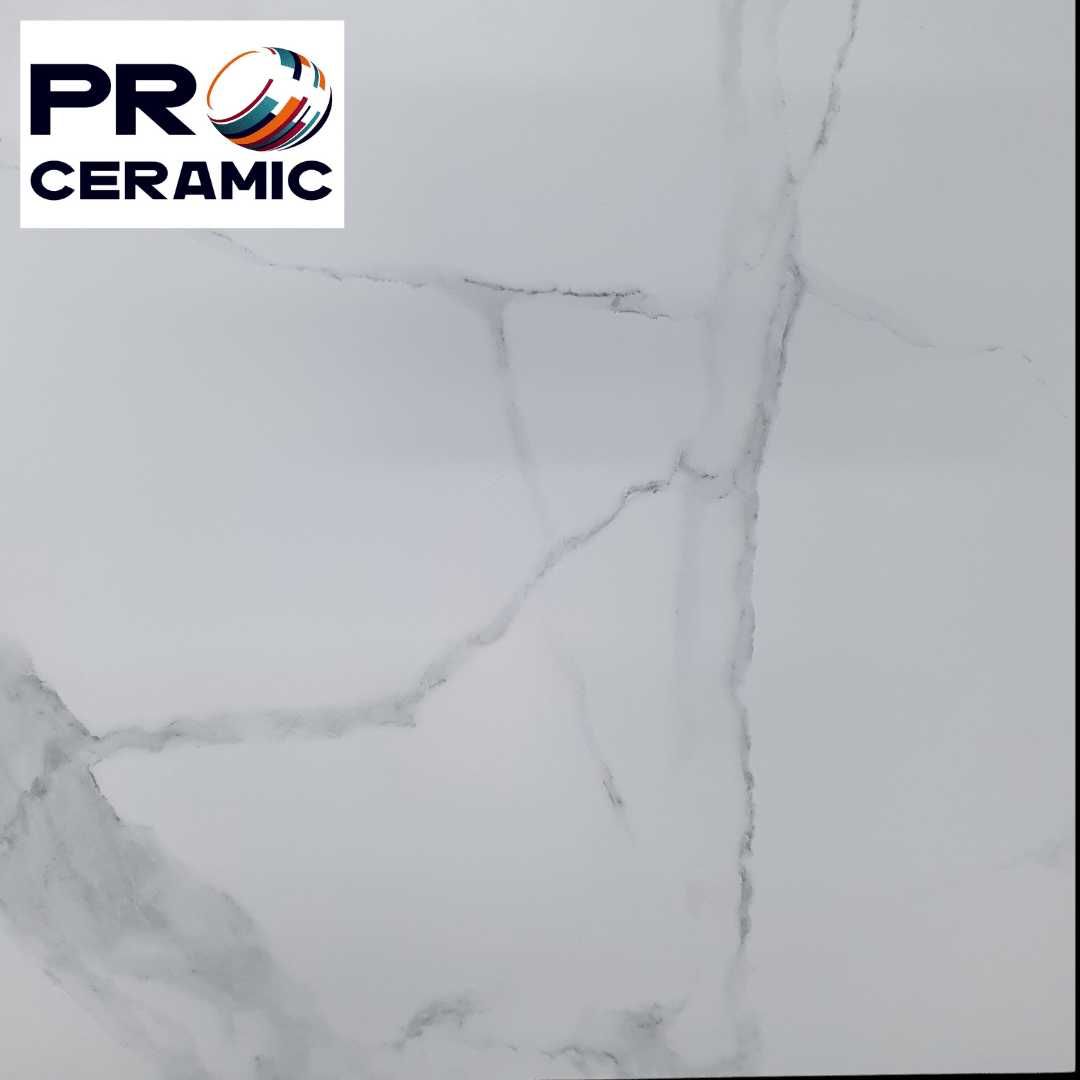Керамічна плитка Sicilia White Satine 600x600x8 мм перший гатунок