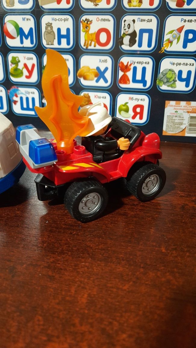 Lego duplo оригінал пожежний квадроцикл ретро