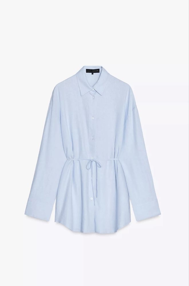 Лляна сорочка Zara рубашка