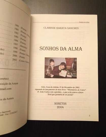 Clarisse Barata Sanches - Sonhos da Alma : Sonetos