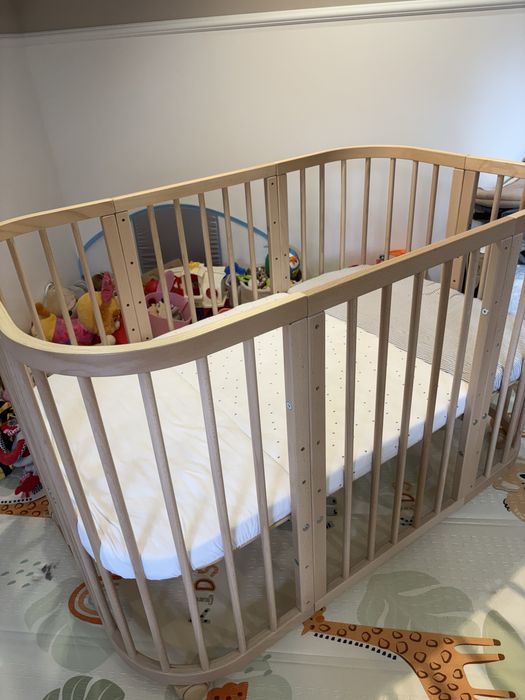 Łóżeczko Waldin 7w1 Drewniane Niemowlęce