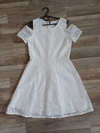Biała sukienka koronka C&A 164