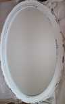 Espelho oval , branco