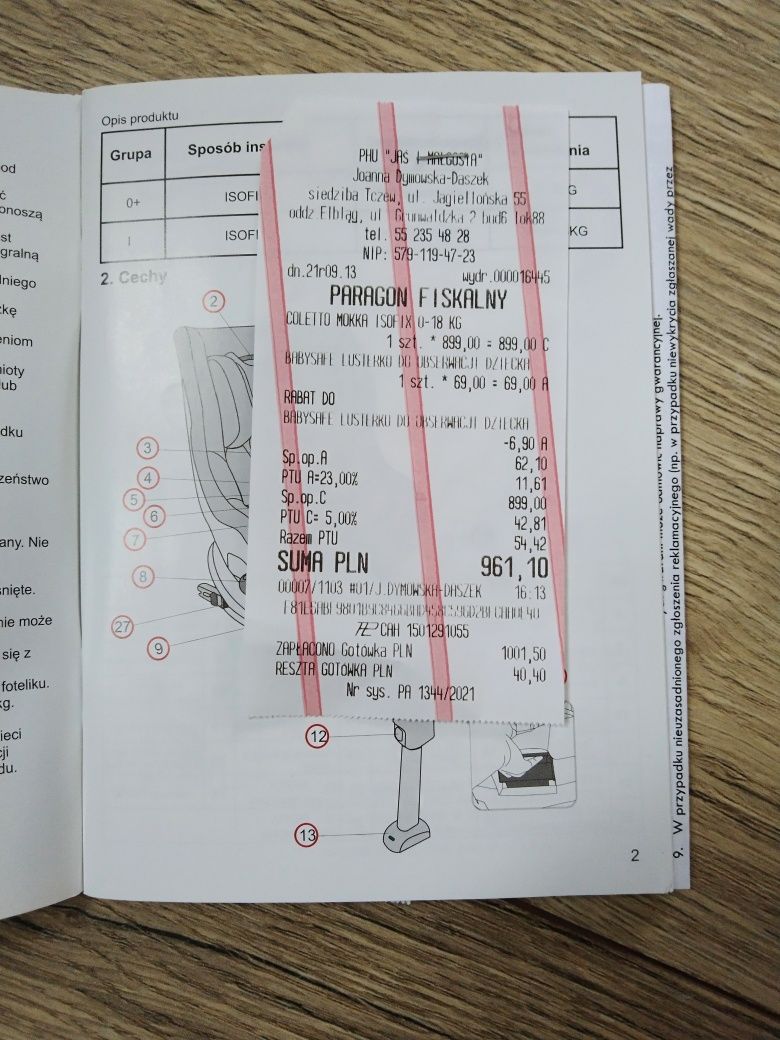 Fotelik Coletto Mokka 0-18 kg