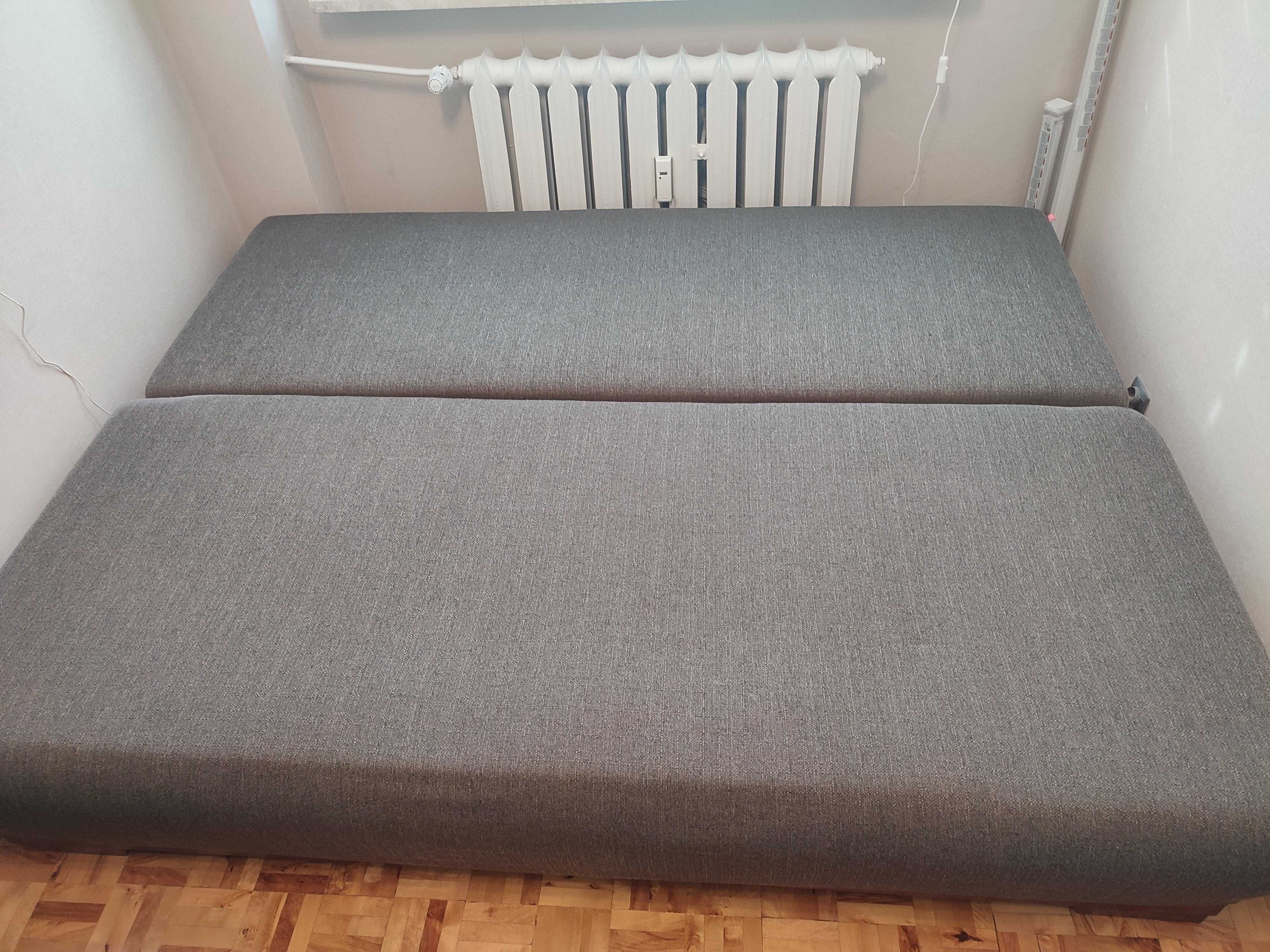 Wersalka kanapa sofa 3DL 160x200 rozkładana z pojemnikiem i poduszkami