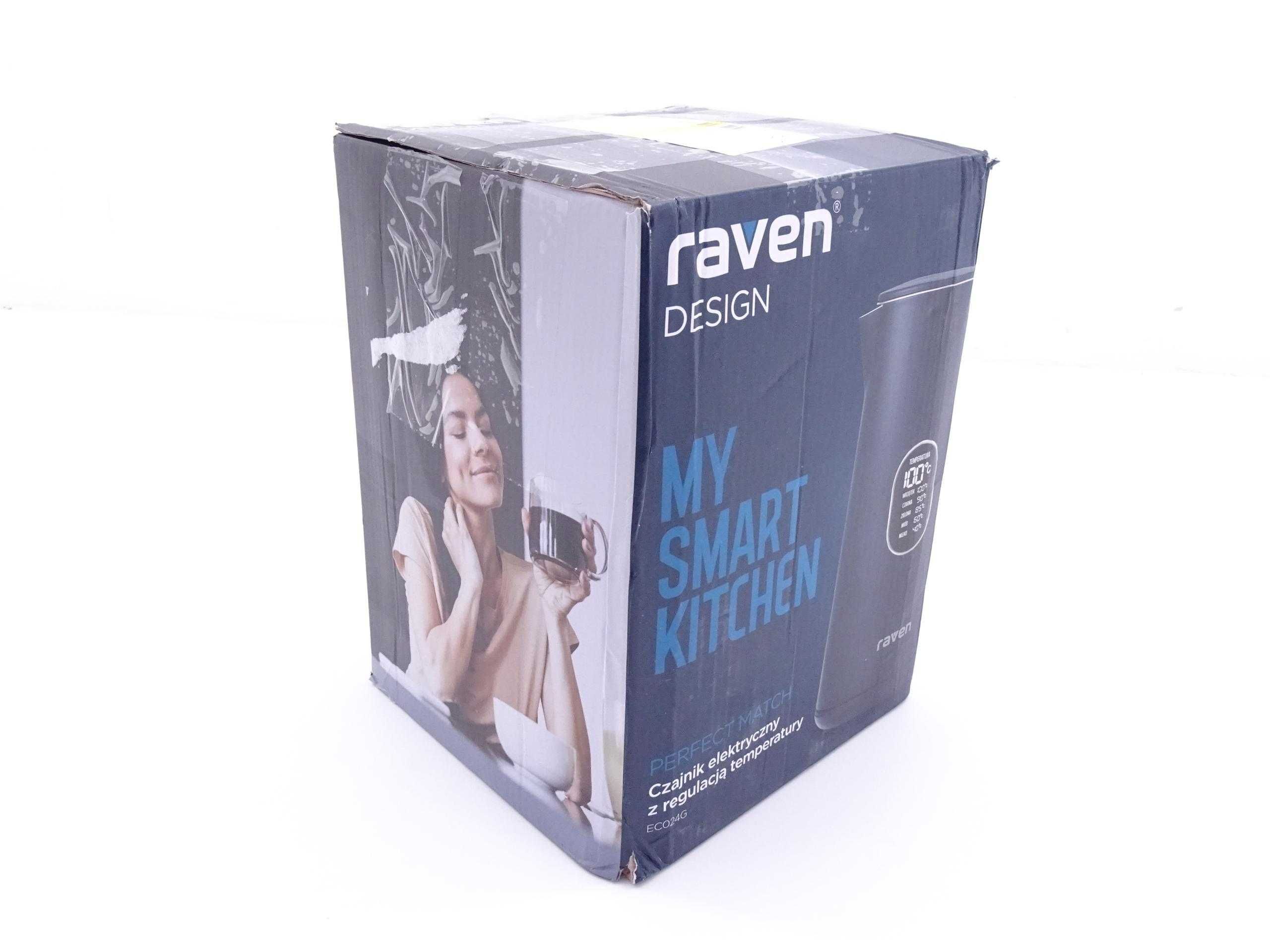 Czajnik Raven EC024G 1,5l 1800W Regulacja temperatury granatowy nowy