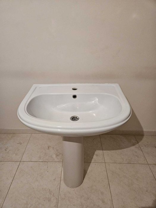 Lavatório WC com coluna - cerâmica