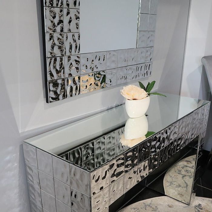 Lustro glamour prostokątne 88,6x128 cm M-0680