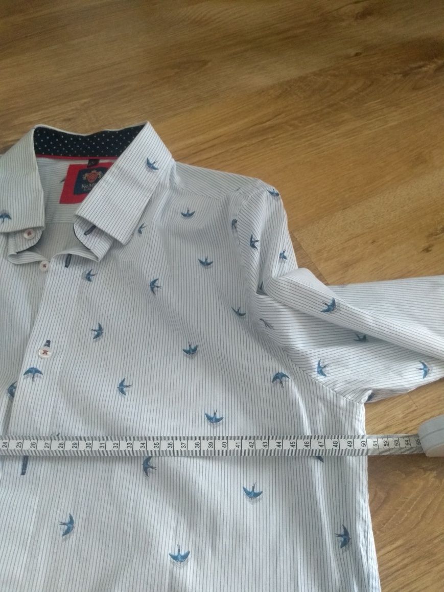 Promocja Koszula męska KeMen elegancka L slim fit Super Zara  41 42