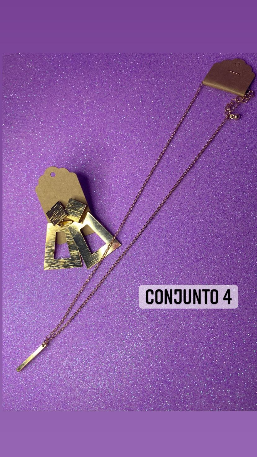 Conjunto colar e brincos