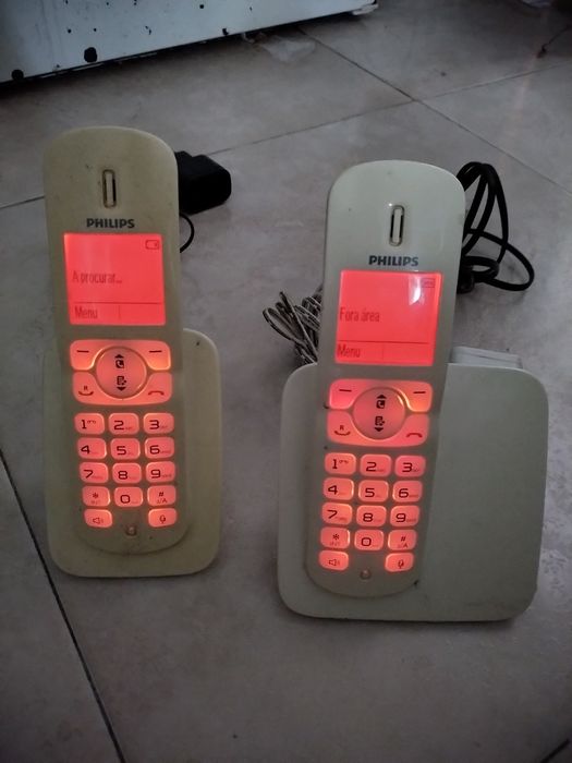 Telefone sem fio Philips com ramal