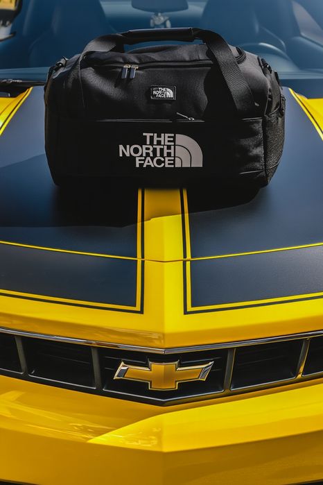 Сумка спортивная унисекс TNF черная вместительная (Unisex)