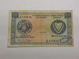 Banknot 250 mil Cypr
