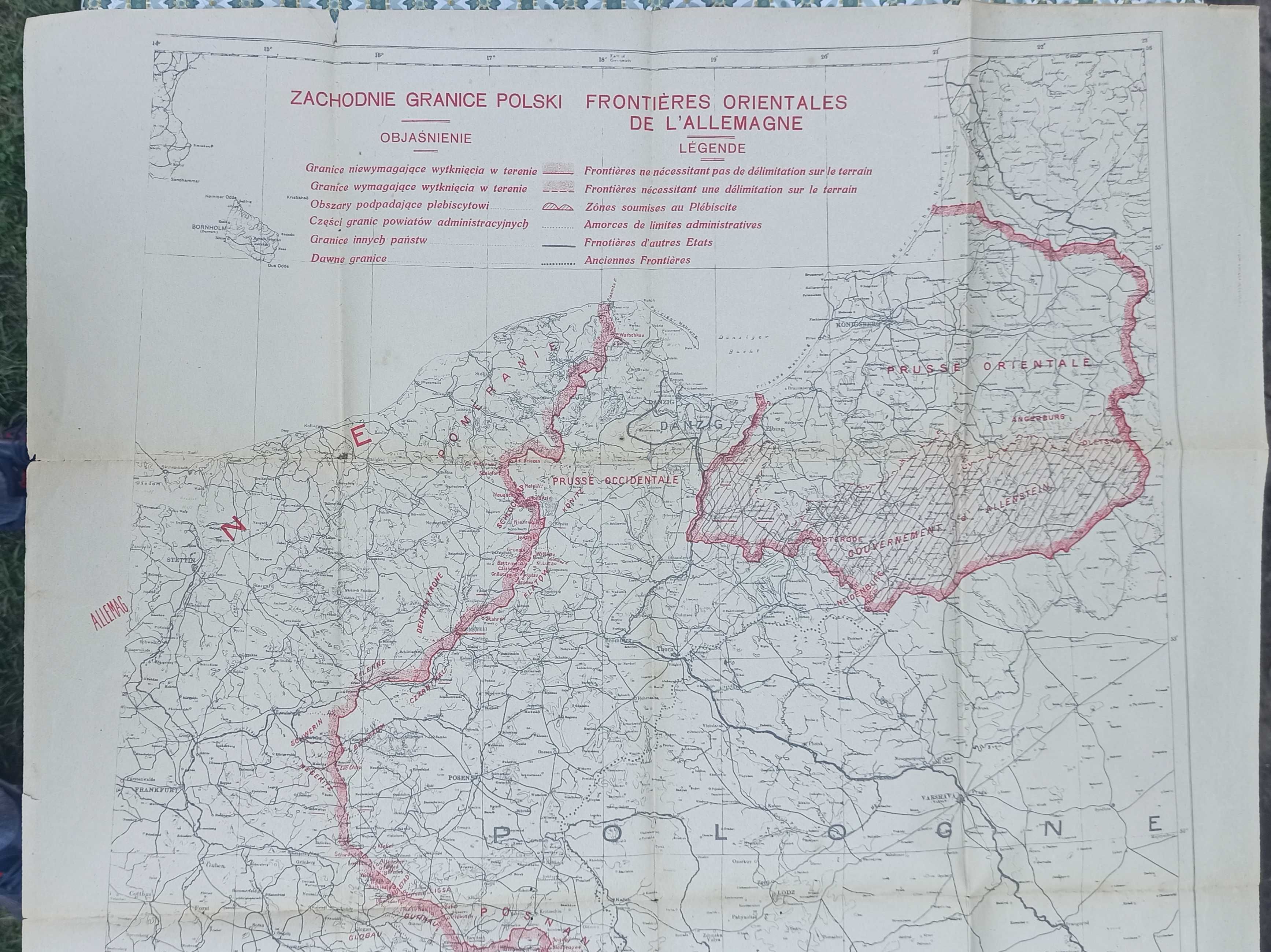 Stare, ponad 100 letnie mapy (Zachodnie Granice Polski, Gdańsk itp)
