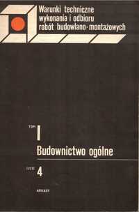 Książka "Warunki techniczne" tom I (część 1,3,4)